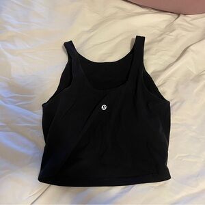 lululemon high neck align tank black size 6